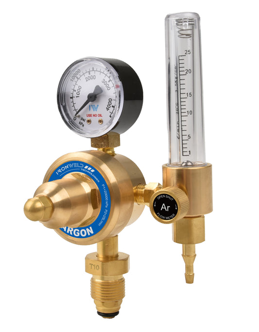 IRONWELD Solid Brass Argon Flowmeter IW6011