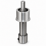 Drillmate DMKIT3 bearing mount and arbour with silver machined drive and threaded top hole, reverse view.