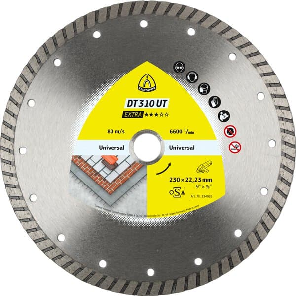 KLINGSPOR DT 310 UT Extra Diamond Cutting Blades For Angle Grinders