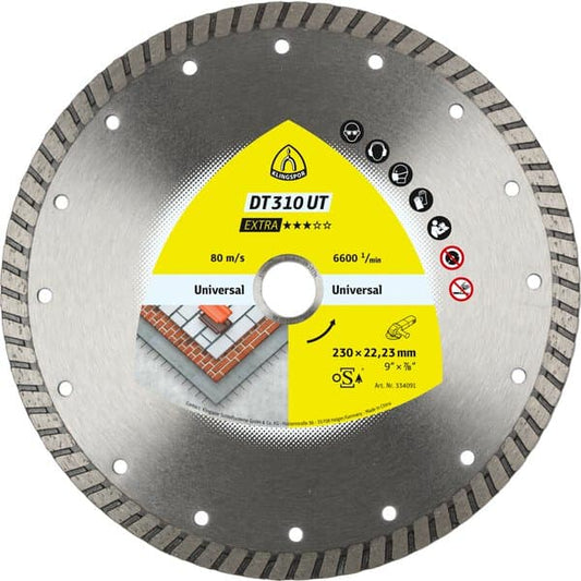 KLINGSPOR DT 310 UT Extra Diamond Cutting Blades For Angle Grinders
