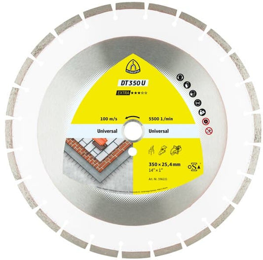 KLINGSPOR DT 350 U Extra Large Diamond Cutting Blades