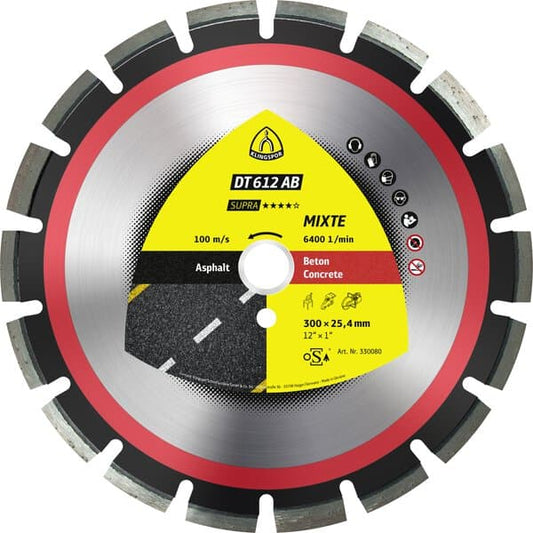KLINGSPOR DT 612 AB Supra Large Diamond Cutting Blades