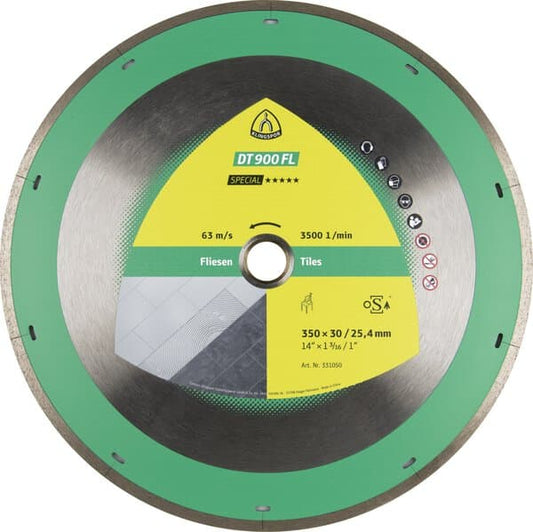 KLINGSPOR DT 900 FL Special Large Diamond Cutting Blades 331050