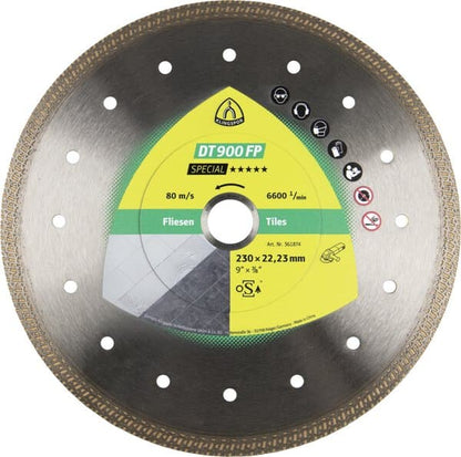 KLINGSPOR DT 900 FP Special Diamond Cutting Blades For Angle Grinders 331040