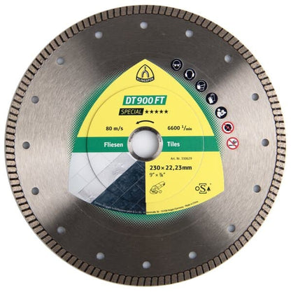 KLINGSPOR DT 900 FT Special Diamond Cutting Blades For Angle Grinders