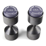 Flange Wizard 42050-ML large magnetic two-hole pins assembled as a pair, showing the labelled end caps.