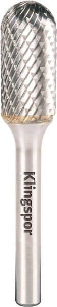 KLINGSPOR HF 100 C Carbide Burrs – Double-Cut