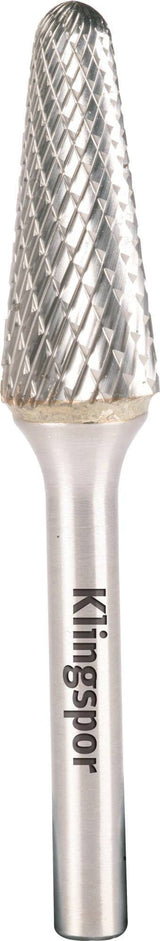 KLINGSPOR HF 100 L Carbide Burrs – Double-Cut