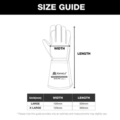 KameLo Premium Leather TIG/MIG Welding Gloves KC Certified | 819-PD