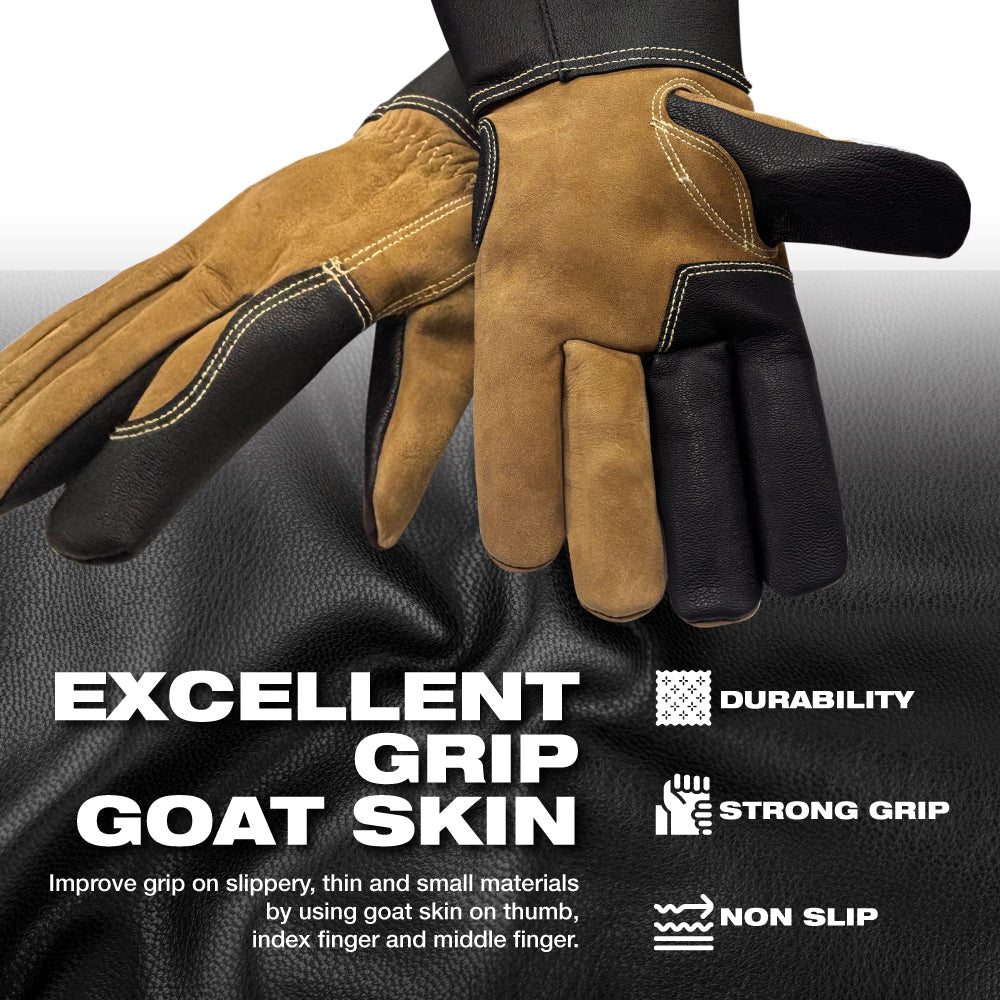 KameLo Premium Leather TIG/MIG Welding Gloves KC Certified | 819-PD