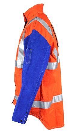 Weldclass PROMAX HV2 FR Hi-Vis with Leather Sleeves + Harness Flap