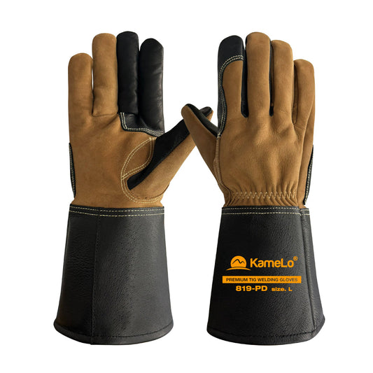 KameLo Premium Leather TIG/MIG Welding Gloves KC Certified | 819-PD