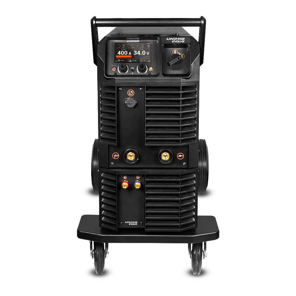 UNIMIG EVOLVE MULTI 400 PULSE M580W Water-Cooled Trolley Package U11119