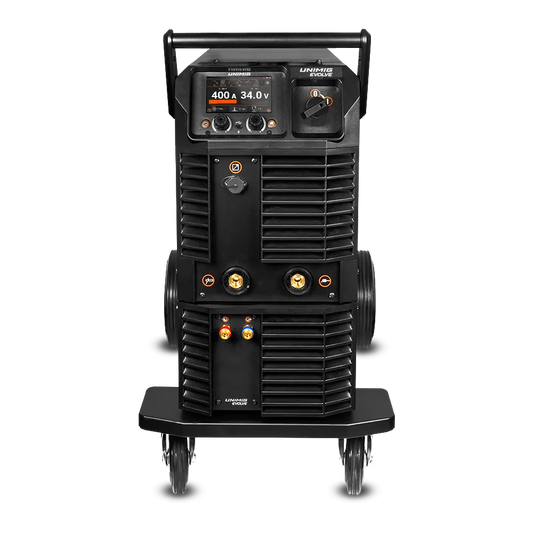 UNIMIG EVOLVE MULTI 400 PULSE M580W Water-Cooled Trolley Package U11119