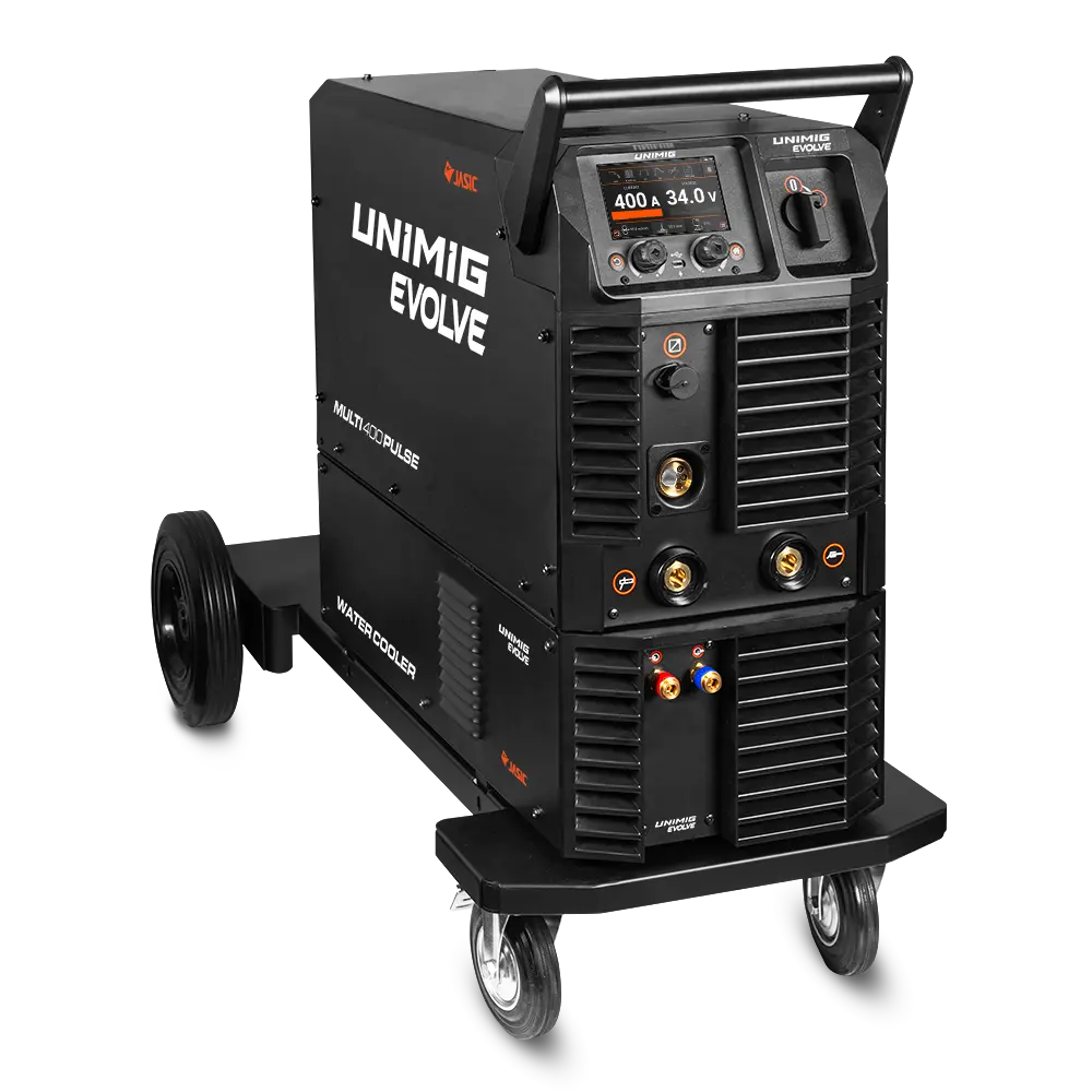 UNIMIG EVOLVE MULTI 400 PULSE M580W Water-Cooled Trolley Package U11119