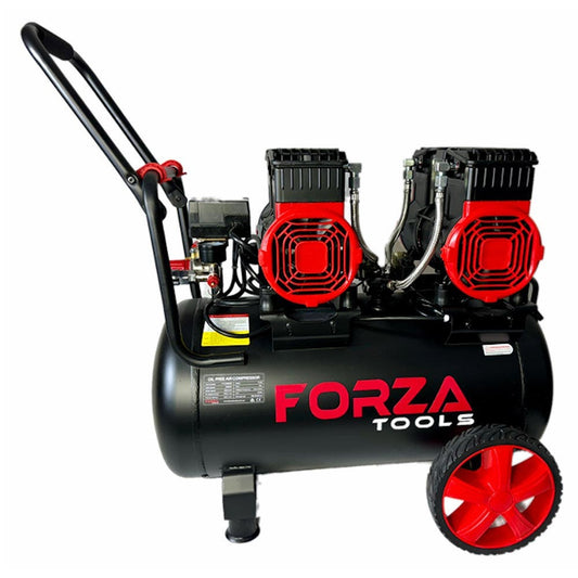 FORZA 2 x 1180W 50L 320L/Min Oil-Free Air Compressor FT2296050