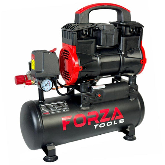 FORZA 1180W 8L 110L/Min Oil-Free Low Noise Air Compressor FT211808