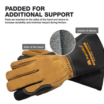 KameLo Premium Leather TIG/MIG Welding Gloves KC Certified | 819-PD