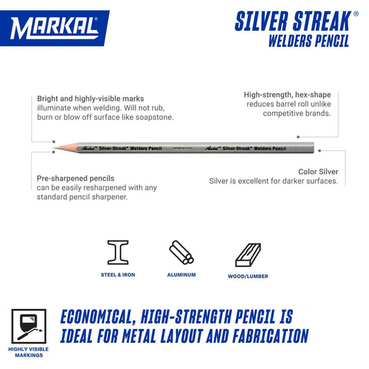 Markal Silver-Streak Welders Pencil