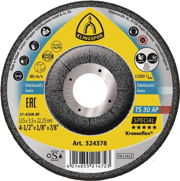 KLINGSPOR TS 30 AP Special Grinding Discs – 10 Pack 314459