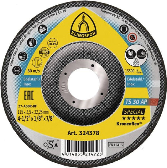 KLINGSPOR TS 30 AP Special Grinding Discs – 10 Pack 314459