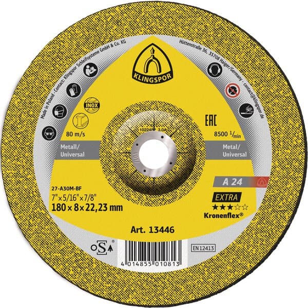 KLINGSPOR A 24 Extra Grinding Discs – 10 Pack