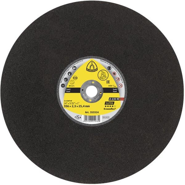 KLINGSPOR A 630 N Supra Large Cutting Wheels – 10 Pack