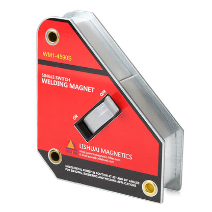 LISHUAI WM1-4590S welding magnet, angled view showing magnetic contact faces