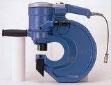 Nitto Kohki Selfer Ace HS11-1624 hydraulic punch, side view showing the punch head, throat and handles.