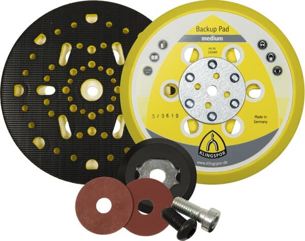 KLINGSPOR HST 555 Self-Fastening Multihole Backing Pad For Random Orbital Sanders 320489