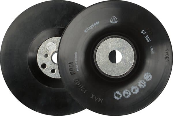 KLINGSPOR ST 358 Backing Pad, Plain/Flexible