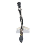TOLSEN 10055 sheet metal clamp viewed from the handle end, showing the adjustment screw and release grip.