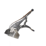TOLSEN 10055 250 mm sheet metal clamp with handles open, showing the broad jaw faces.
