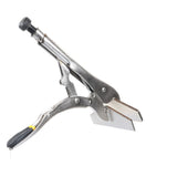 TOLSEN 10055 sheet metal clamp, underside view showing jaw depth, spring and release lever.