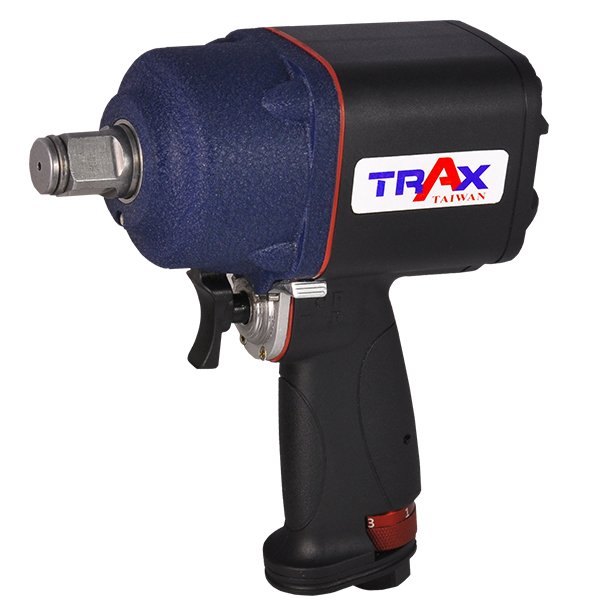 TRAX ARX-673 3/4-inch composite air impact wrench, front three-quarter view showing square drive, trigger and housing