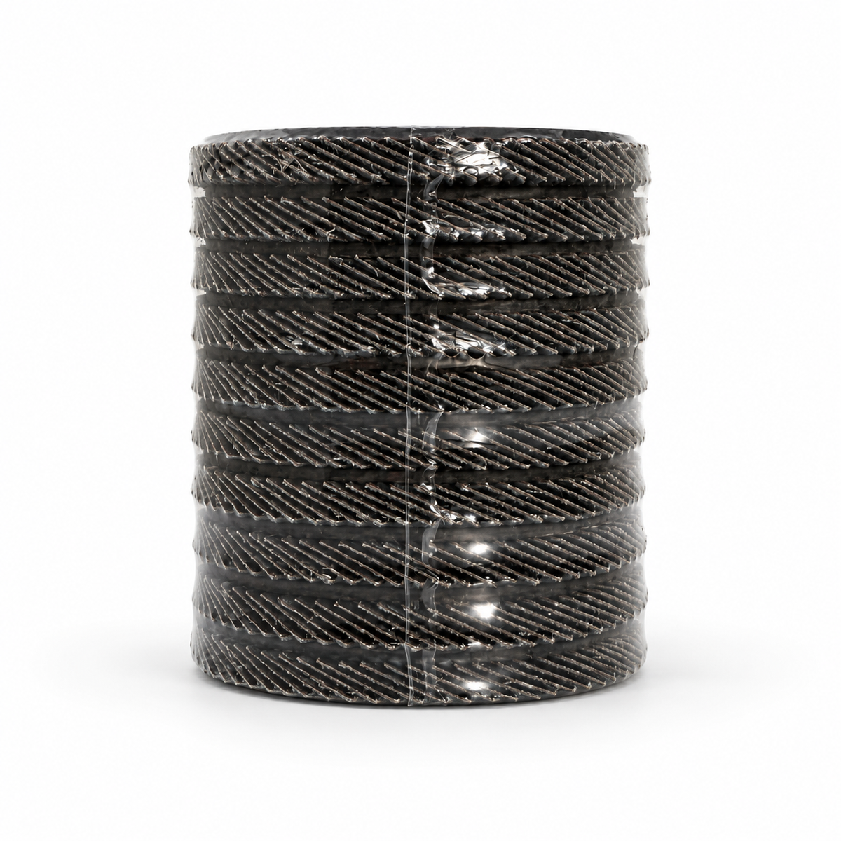 Tyrolit ONE 125 mm Form 27A 40-grit flap discs, wrapped pack of 10, upright stack profile