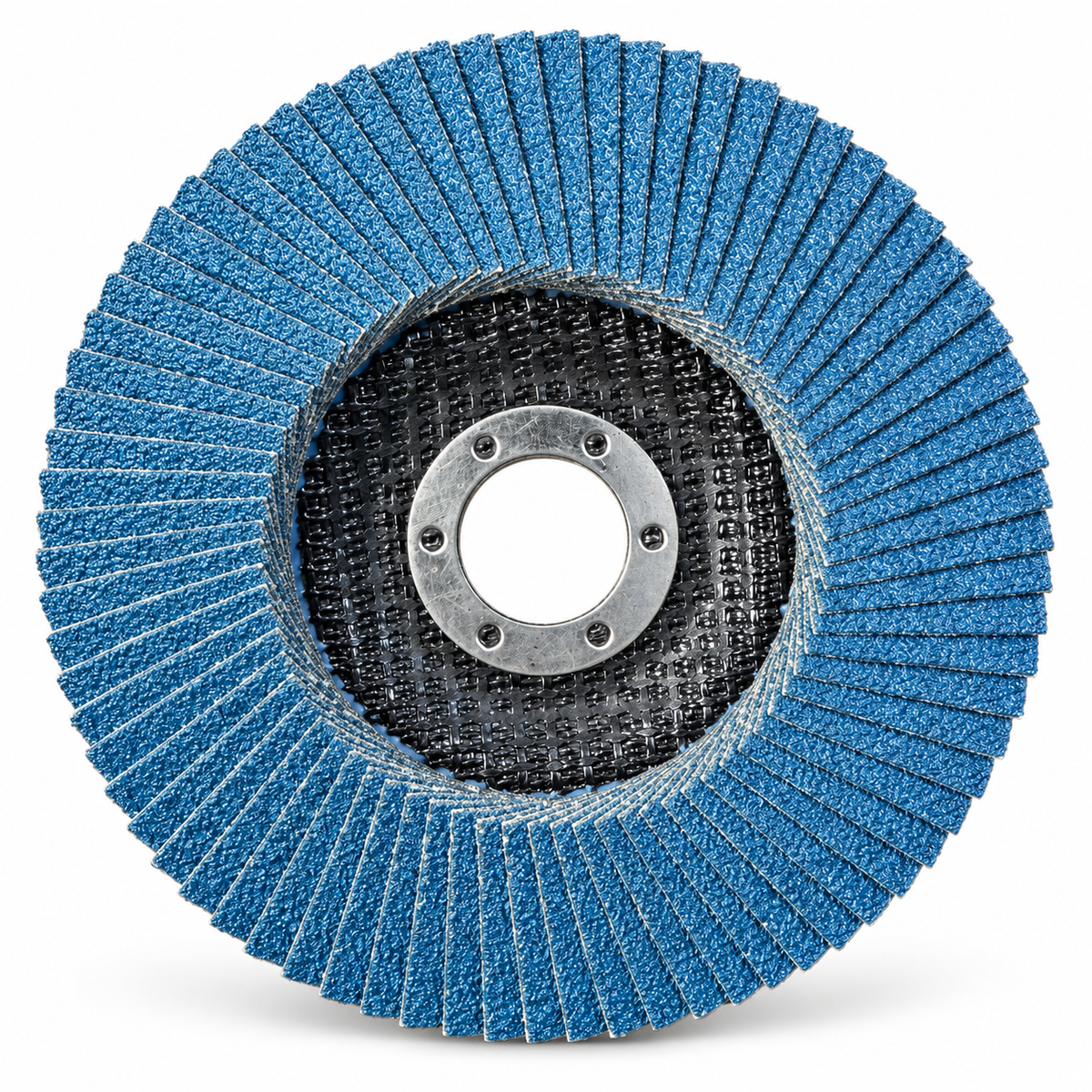 Tyrolit ONE 125 mm 60-grit single unwrapped flap disc, blue abrasive face