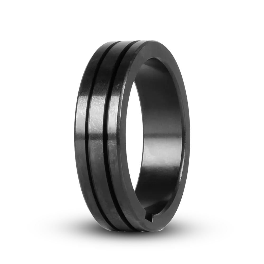 UNIMIG 40/32 U-groove drive roller for 1.0–1.2mm aluminium wire, showing the smooth wire grooves and keyed centre bore.