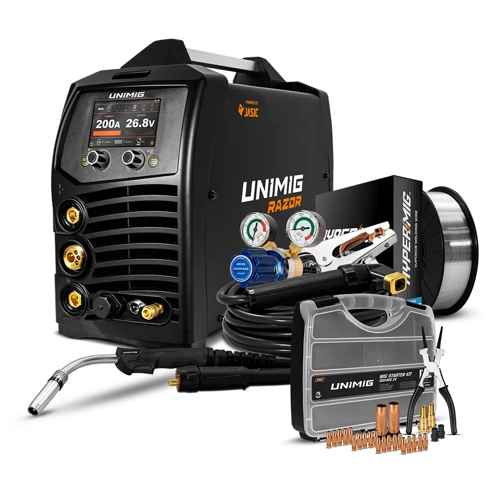 UNIMIG RAZOR 200 PULSE MIG/STICK/TIG Welder - U11003K - supplier gallery view 4