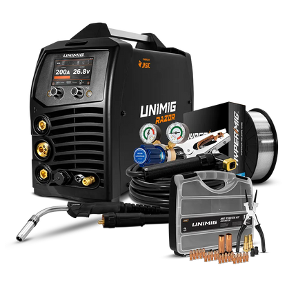 UNIMIG RAZOR 200 PULSE MIG/STICK/TIG Welder - U11003K - supplier gallery view 4