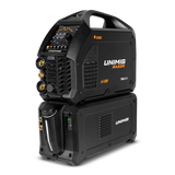 UNIMIG U12004 water cooler installed beneath a RAZOR TIG 200 AC/DC welder; welder shown for installation context and not included.