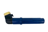Vlamboog Progress 400 electrode holder side profile with moulded Vlamboog handle markings