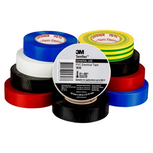 3M Temflex PVC Electrical Tape (Rainbow Pack) - AV011444344 - A&S Welding & Electrical