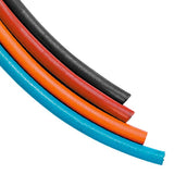 BOSSWELD 5 mm single rubber gas hoses in black, red, orange and blue