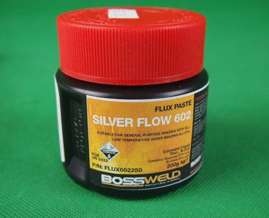 BOSSWELD Silver Brazing Flux x 200g Jar - FLUX602250 - A&S Welding & Electrical