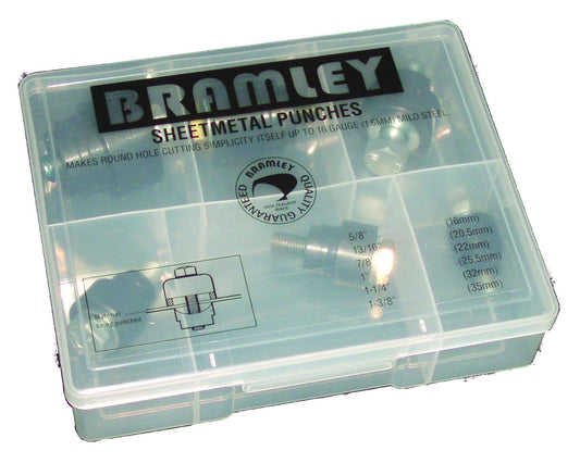 BRAMLEY Chassis Hole Punch 6 piece Set - CPSET - 010SET/CPSET - A&S Welding & Electrical