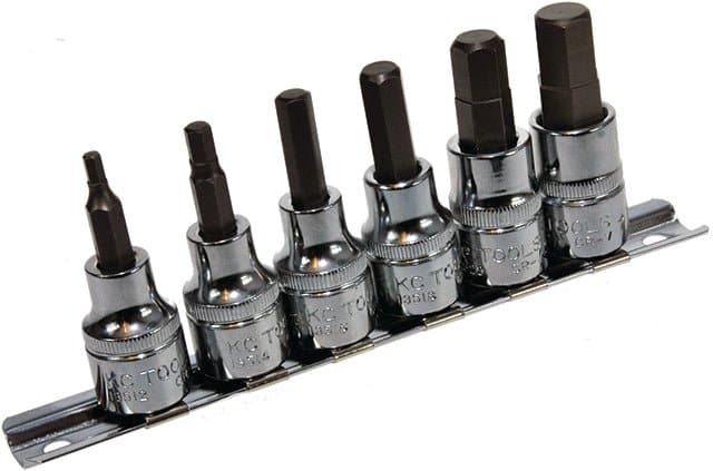 KCTools 3/8" DR IN-HEX Sockets - 10190 - A&S Welding & Electrical