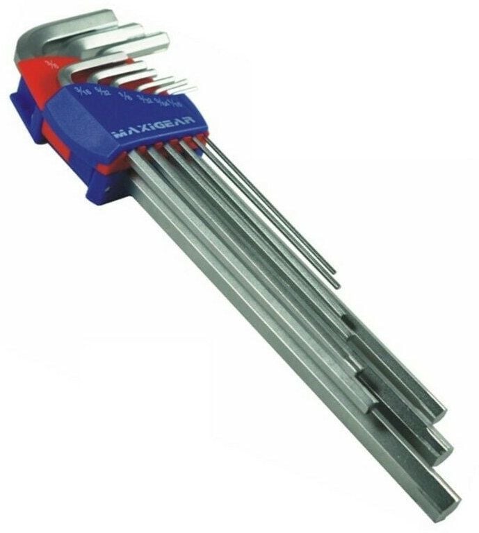 Precision Maxigear Hex Key & Extractor - 9 Piece Metric/Imperial
