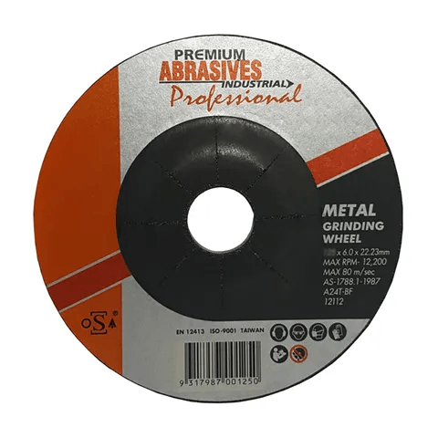 PremiumAbrasives Metal Grinding Wheel - 125 x 6.0 x 22.23mm - PA13020 - A&S Welding & Electrical