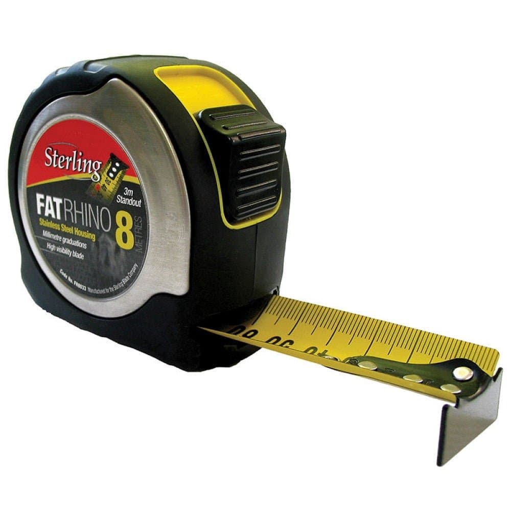 Sterling Fat Rhino 8metre Tape Measure - FR8033 - A&S Welding & Electrical